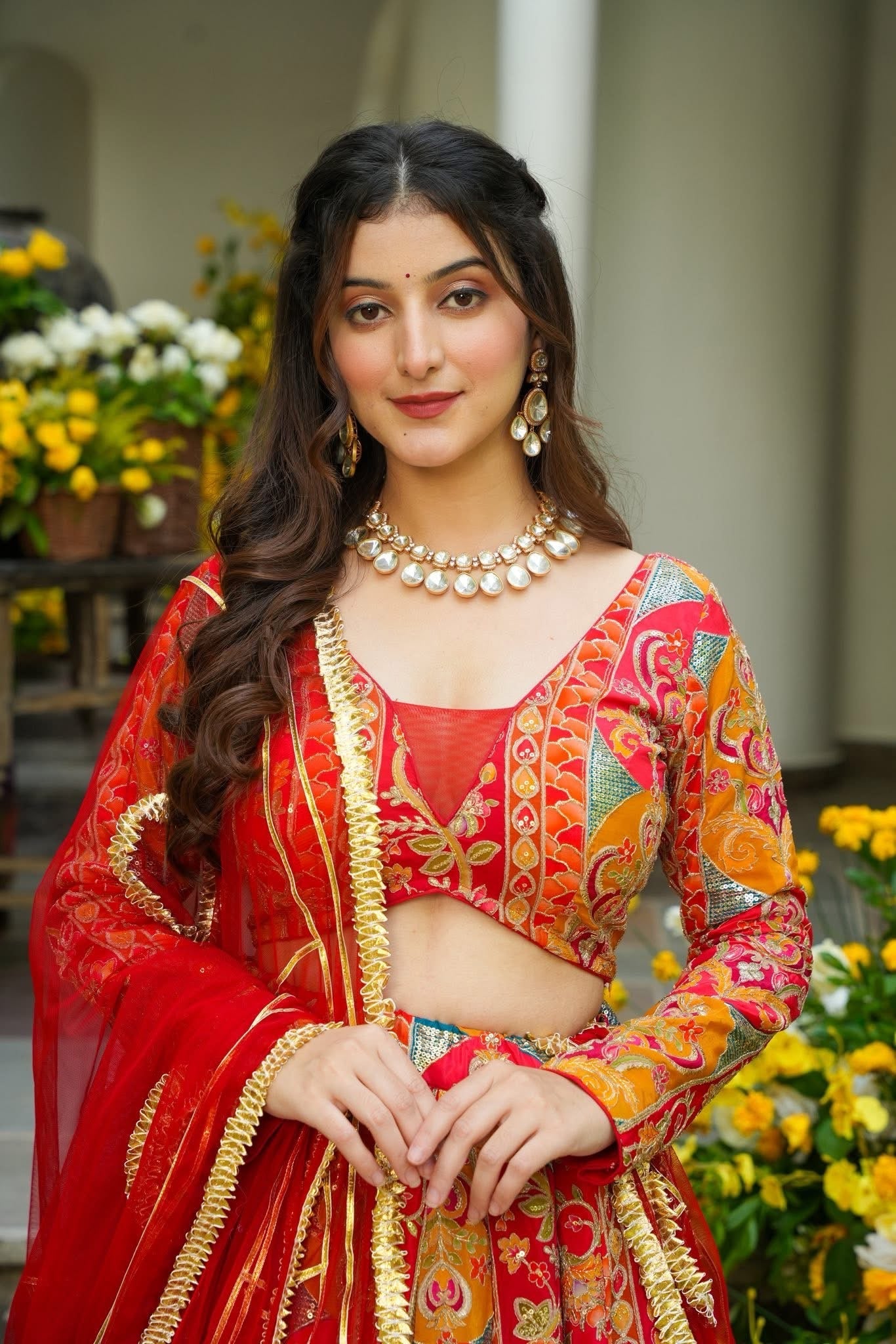 Vyomika Red Heavy Wedding Lehenga Set