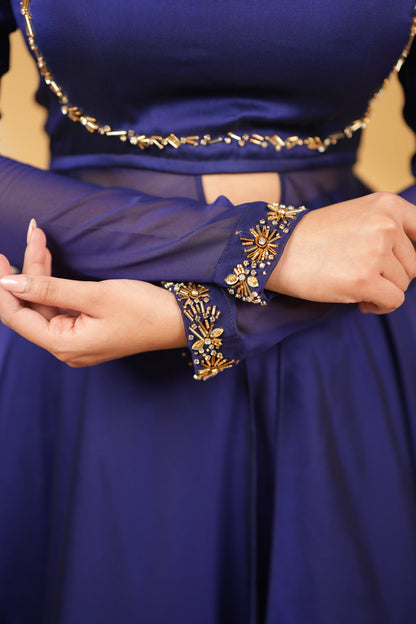 Manisha series2 Premium Designer Slit anarkali with skirt