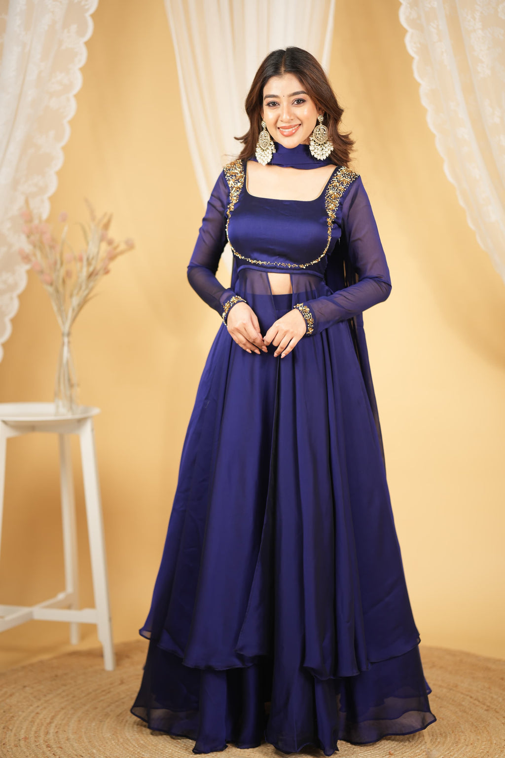 Manisha series2 Premium Designer Slit anarkali with skirt