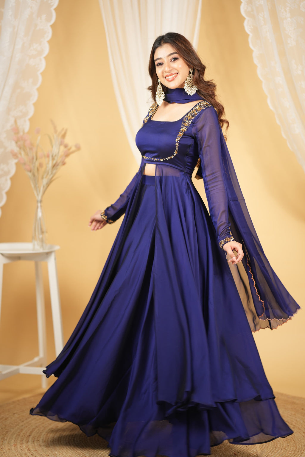 Manisha series2 Premium Designer Slit anarkali with skirt