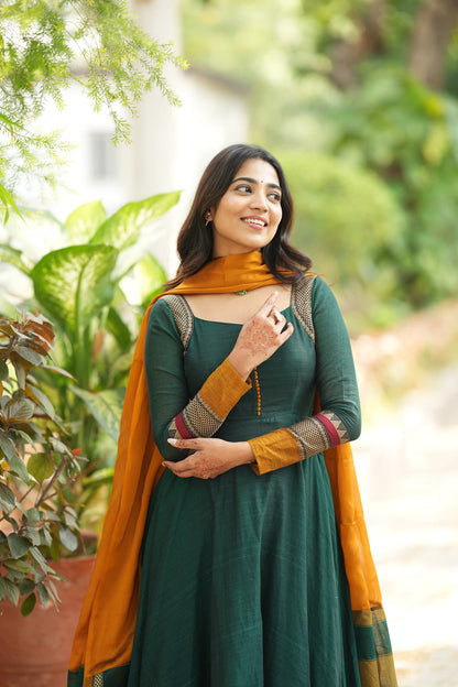 Sundari Pure Handloom Anarkali