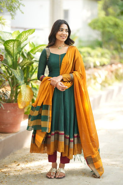 Sundari Pure Handloom Anarkali