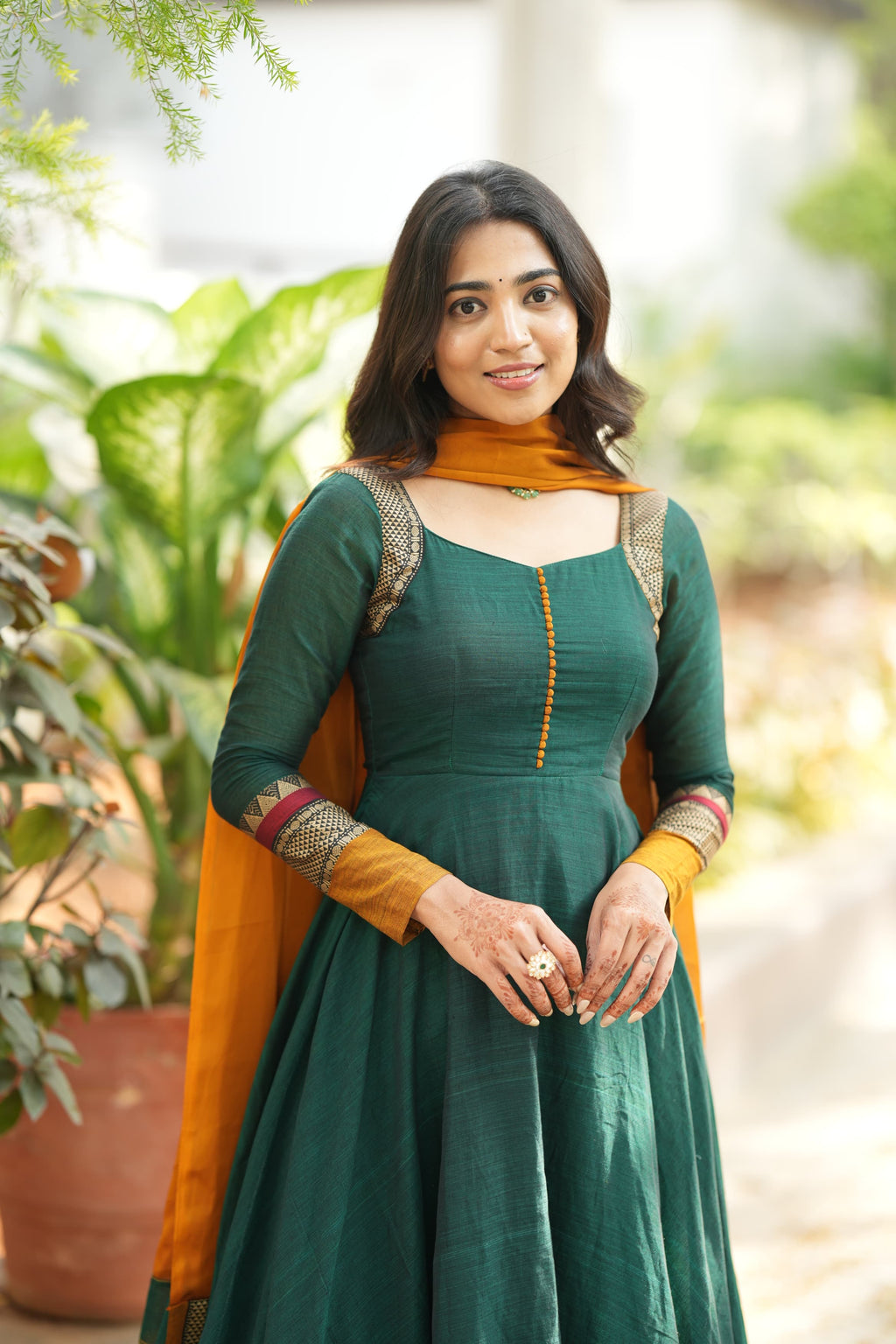 Sundari Pure Handloom Anarkali