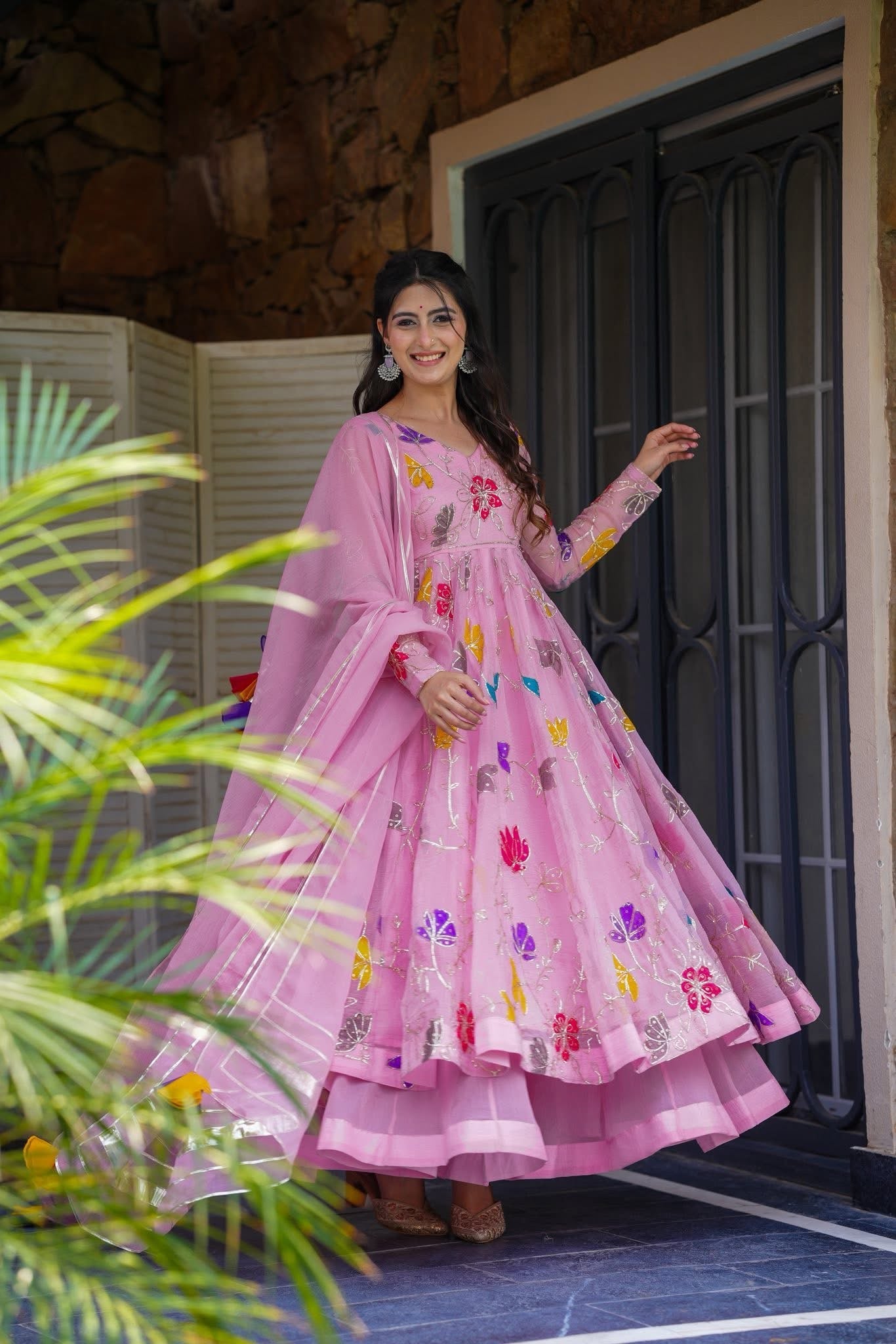 Jaipuri Petals Suit Set