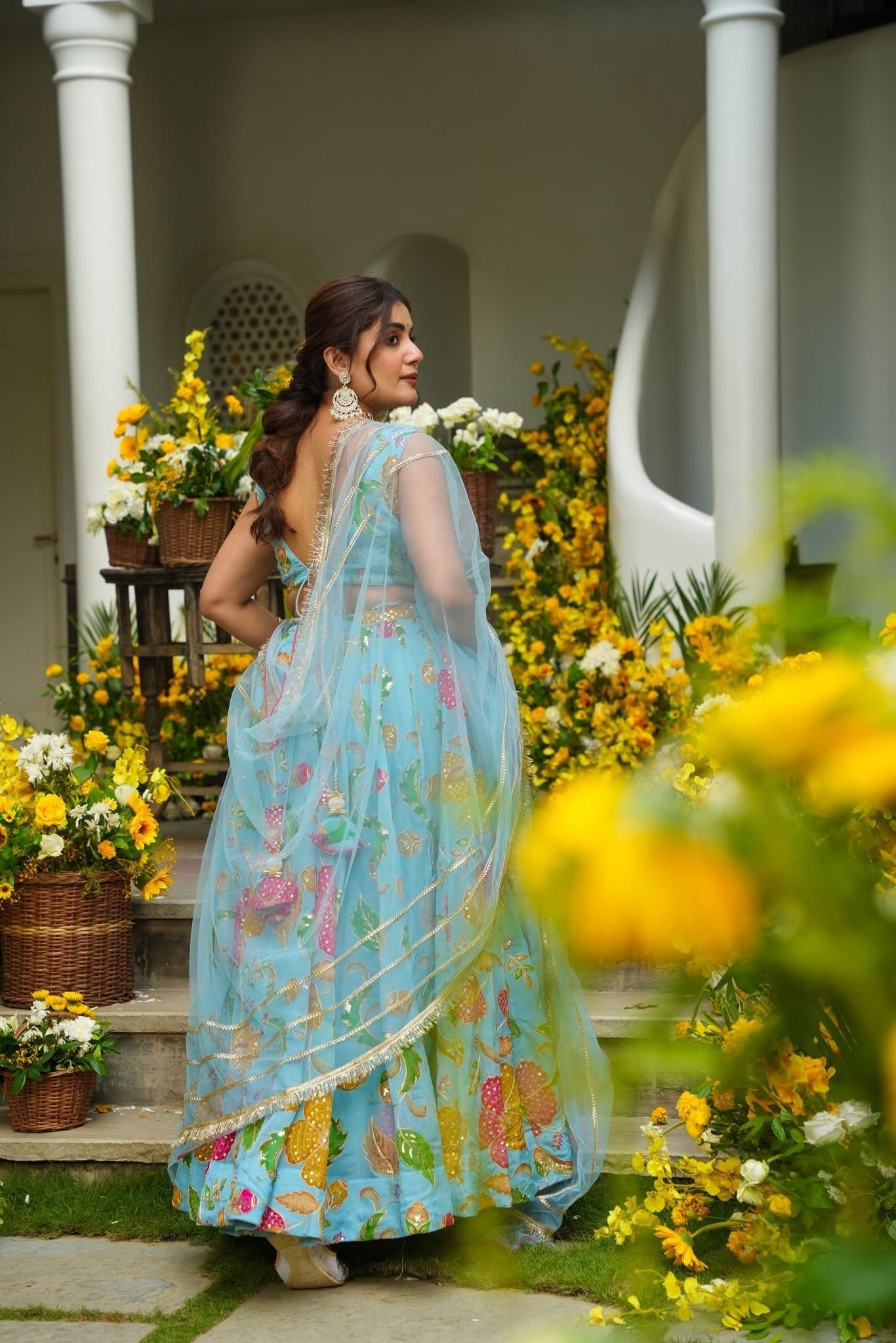 Embroidered Festive Wear Lehenga Set